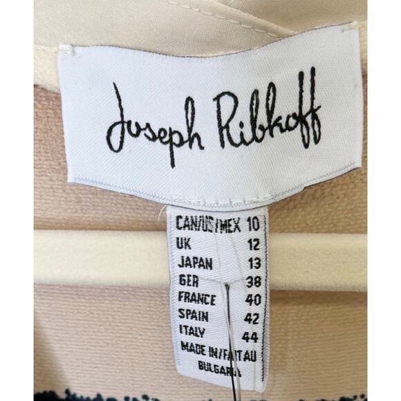 Joseph Ribkoff Striped Button-Front Blouse, Size 10, NWT - Picture 4 of 8